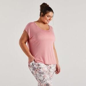 126. Freely Women's Sophia Dropped Back Short Sleeve T-Shirt